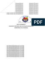 International Economics I Distance Module