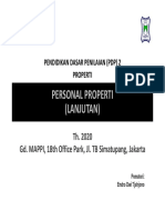 Bahan Presentasi - Personal - Properti - PDP2 - 2020 (Endro Tjahyono)