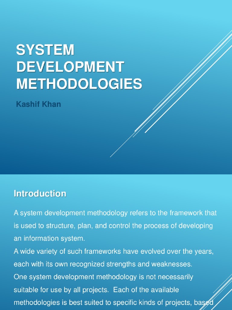 System Development Methodologies PDF