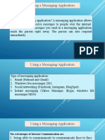 Using A Messaging Application