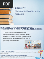 Chapter 7 Communication For Work Purposes