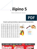 Filipino 5 - Pagsagot Sa Mga Tanong Sa Binasang Pangimpormasyon