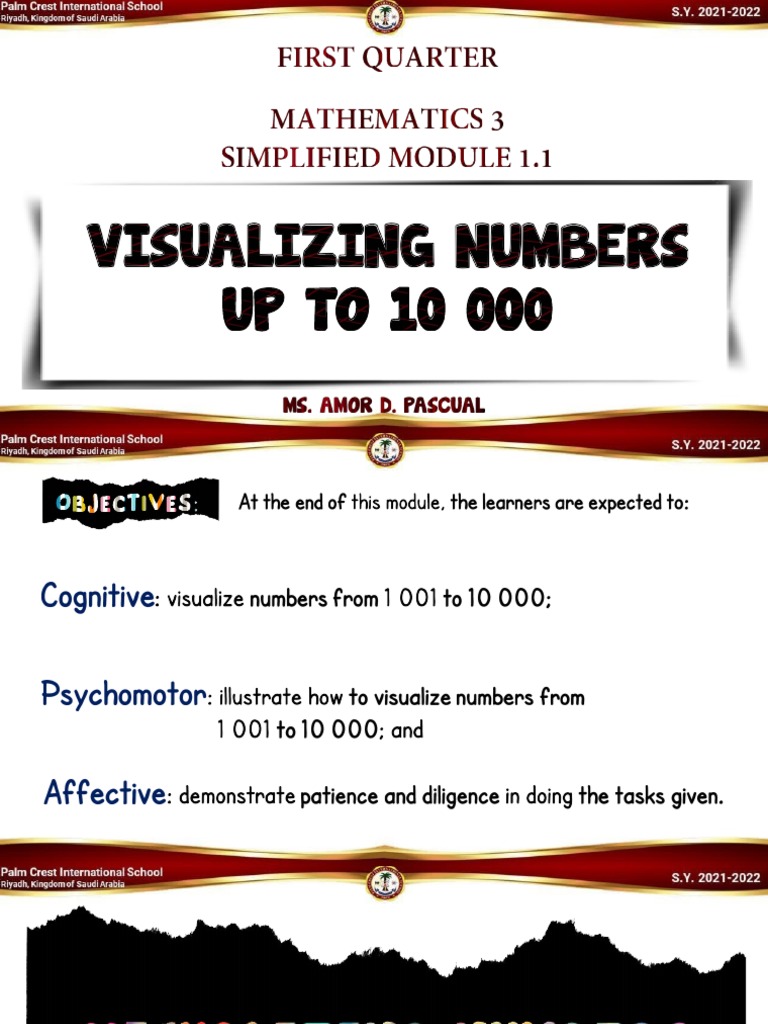 DepEd ADM Math Module: Visualizing Numbers | PDF