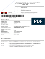 Formulir Biodata SBMPTN2022