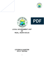 8 Citizen's Charter Rizal NE 2019 1st Edition