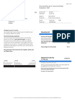 Mobile bill details