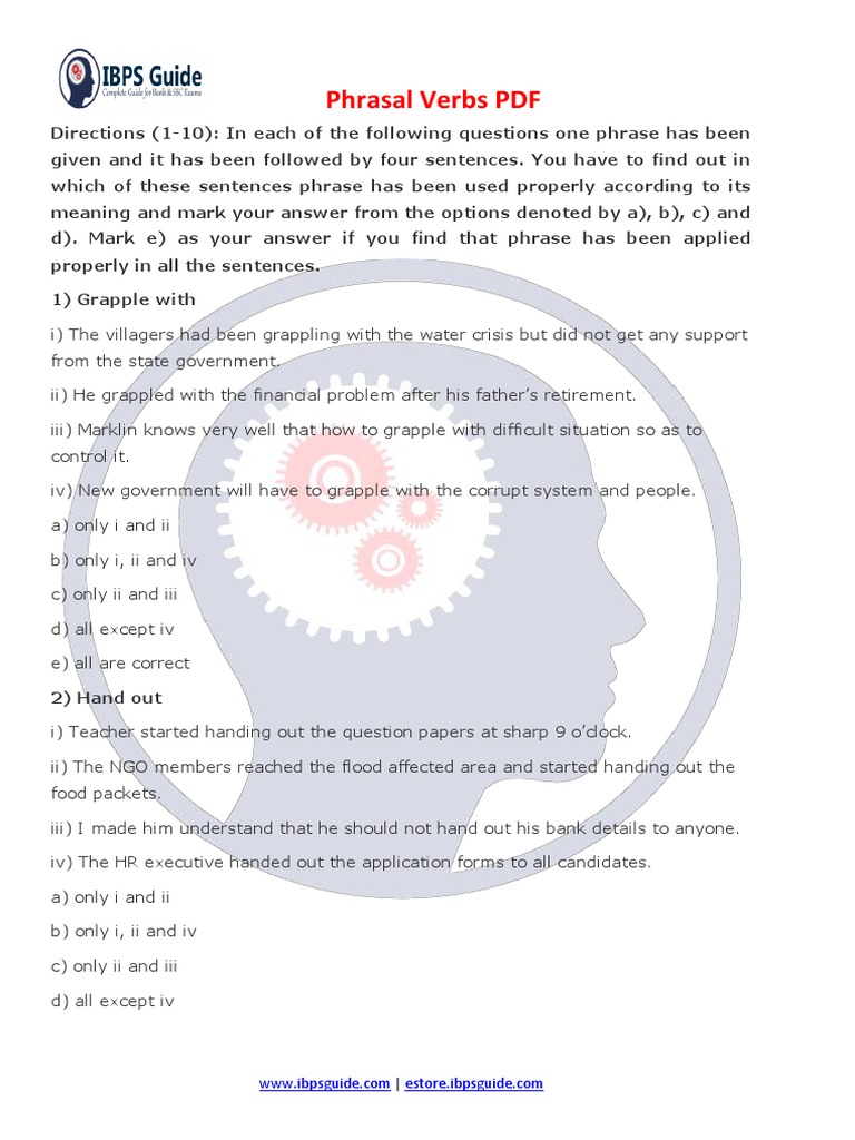 Phrasal Verbs 4 | Download Free PDF | Phrase