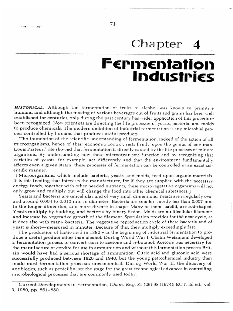 Industrial Fermentation Processes | PDF | Ethanol | Malt