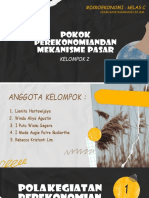 Pokok Perekonomian Dan Mekanisme Pasar: Mikroekonomi - Kelas C