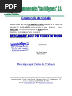 Formato CARTA DE REFERENCIA COMERCIAL