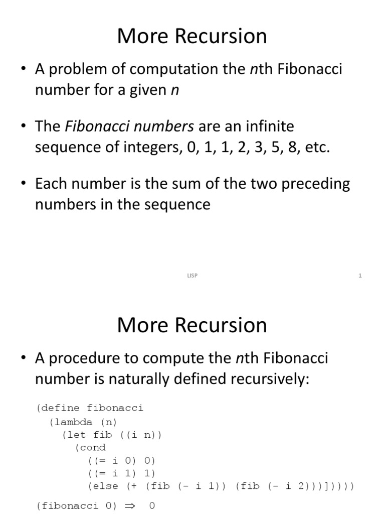 LISP Lecture 5 | PDF | Scheme (Programming Language) | Mathematics