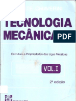 VICENTE CHIAVERINI - Tecnologia Mecânica Vol. I - Estrutura e Propriedades Das Ligas Metálicas