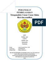 Perangkat Pembelajaran Menganalisis Unsur-Unsur Buku Fiksi Dan Nonfiksi