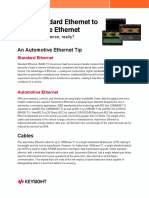 From Standard Ethernet To Automotive Ethernet