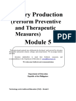 9 TLE - Poultry Production - Module 5 - Perform Preventive N Therapeutic Measures