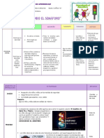 ACTIVIDAD DE APRENDIZAJE 04 de OCTUBRE 2022