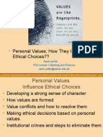Personal Values How They Influence Ethical Choices