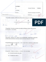 prova GEOMETRIA ANALÍTICA (P1) pg1