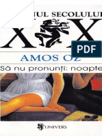 Amos Oz Să Nu Pronunţi Noapte PDF