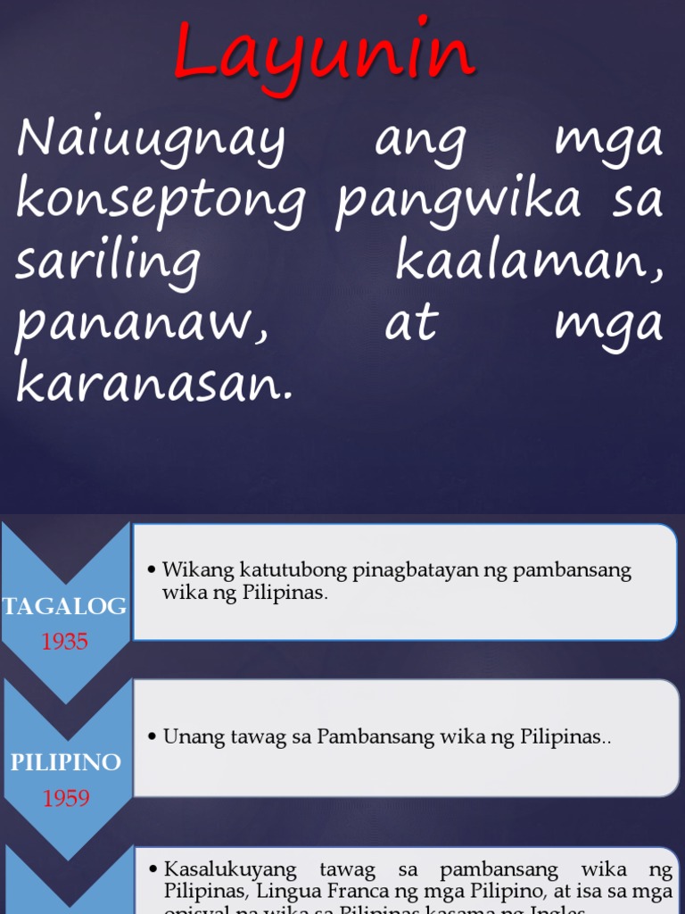 Wikang Pambansa | PDF