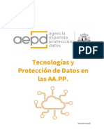Tecnologías y protección de datos en las AA.PP