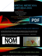 NORMA Oficial Mexicana NOM-005-SSA3-2010