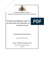 Propuesta Pedagógica para La Mejora de La Autoestima Del Alumnado en Riesgo de Exclusión Social