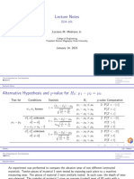 2020-2021 EDA 101 Lectures (Test of Hypothesis of Two Population - Simple Linear Regression)