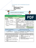 Sesiónes de Aprendizaje Del 16 de Julio