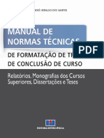 Manual de Normas Técnicas de Formatação de Trabalho de Conclusão de Curso