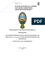 MONOGRAFIA de 3 Genotipos de Semilla de Trigo