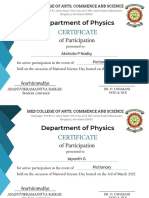 NSD Certificate