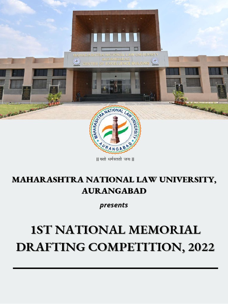 1st MNLUA National Memorial Drafting Competition 2022 Compressed | PDF ...
