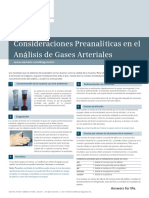 Consideraciones Preanalítica en El Análisis de Gases Arteriales