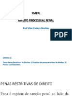 Aula Emerj Penas Restritivas de Direito e Execução Penal