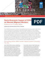 Socio Economic Impact of COVID 19 On Women Migrant Workers