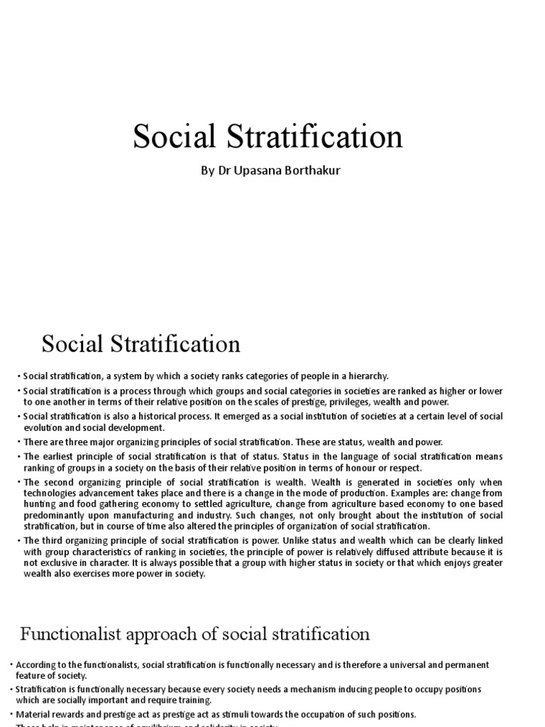 Understanding Social Stratification | PDF | Social Status | Social ...