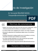 Inducción Asignatura Seminario Investigación