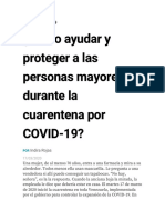 Como Ayudar y Proteger A Las Personas Mayores Ante El Covid 18