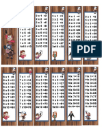 TABLAS DE MULTIPLICAR GRAVITI FALLS