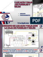 Circuito de Luz Alta y Baja Con Caja de Fusibles y Reles