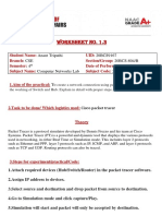 CN Lab Worksheet 1.3 - 20BCS9167 - Anant Tripathi