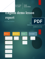 Demo Lesson Report