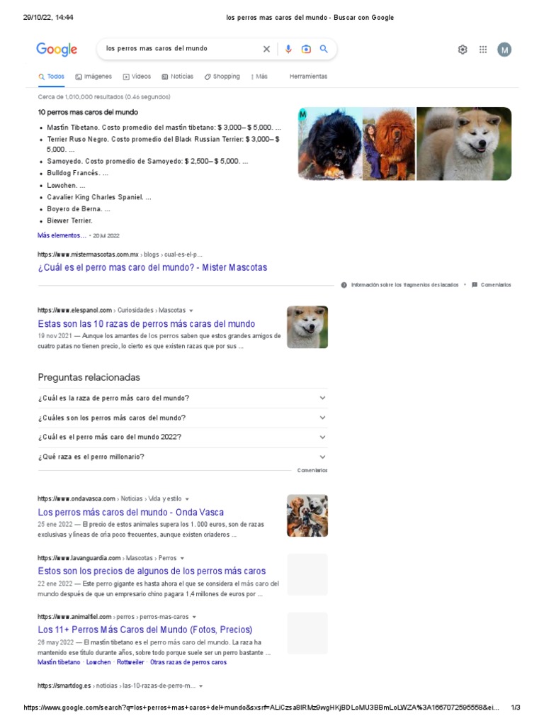 25 Perros Más Caros del Mundo | PDF | Terriers | Razas