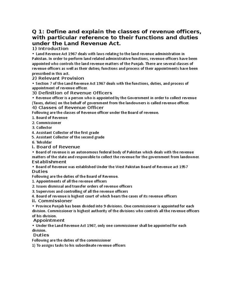 Land Revenue Act 1967 Compress PDF Concurrent Estate Summons