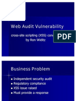 Web Audit Vulnerability