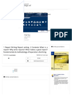 1 Report Writing Report Writing. 2 Contents What Is A Report - Why Write Reports - What Makes A Good Report - Fundamentals & Methodology Preparation Outlining. - PPT Download