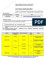 Vagas para designações em Carmo do Cajuru