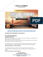 Reflexion Jehova Shammah