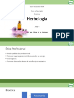 Curso Naturopatia Disciplina Herbologia Ética Profissional